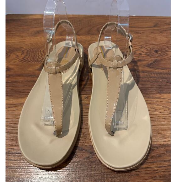 Sam Edelman Women's Naomi Thong Sandals Beige Size 9 Pre-Loved Stylish Comfort - Picture 3 of 11